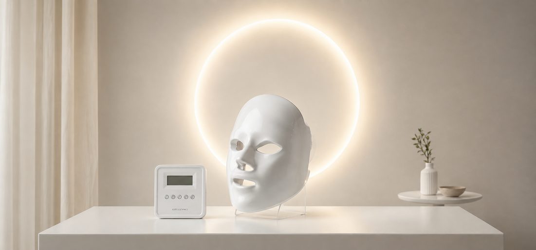 PRO by Déesse PRO mask and controller on a treatment-room table